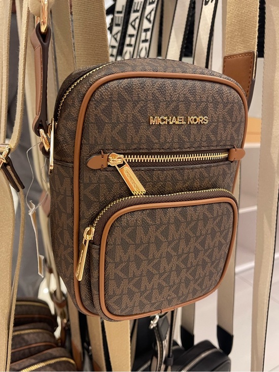 Michael Kors Handbags - MICHAEL KORS Jet Set Medium Flight NS Pocket Signature Logo Crossbody
Brown
NWT